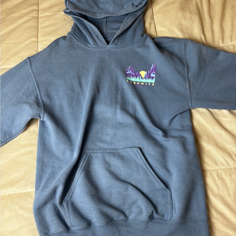 Yosemite Graphic Hoodie in Blue